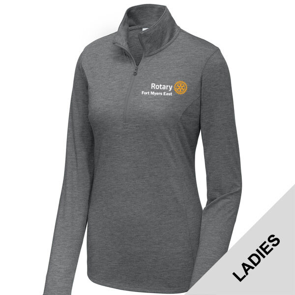 LST407 - EMB - R241E005 - Ladies 1/4 Zip Wicking Pullover Thumbnail
