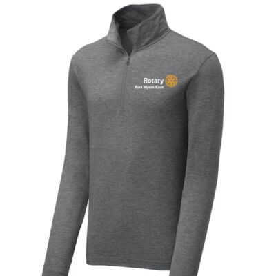 Fort Myers East Rotary - PosiCharge ® Tri Blend Wicking 1/4 Zip Pullover Thumbnail