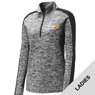 Fort Myers East Rotary - Women's PosiCharge ® Electric Heather Colorblock 1/4 Zip Pullover Thumbnail