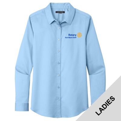 Fort Myers East Rotary - Women's Long Sleeve SuperPro React Twill Shirt Thumbnail