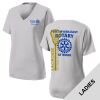 Fort Myers East Rotary - Women's PosiCharge ® RacerMesh ® V Neck Tee Thumbnail